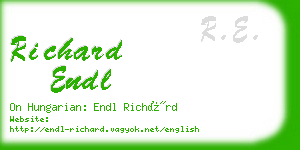 richard endl business card